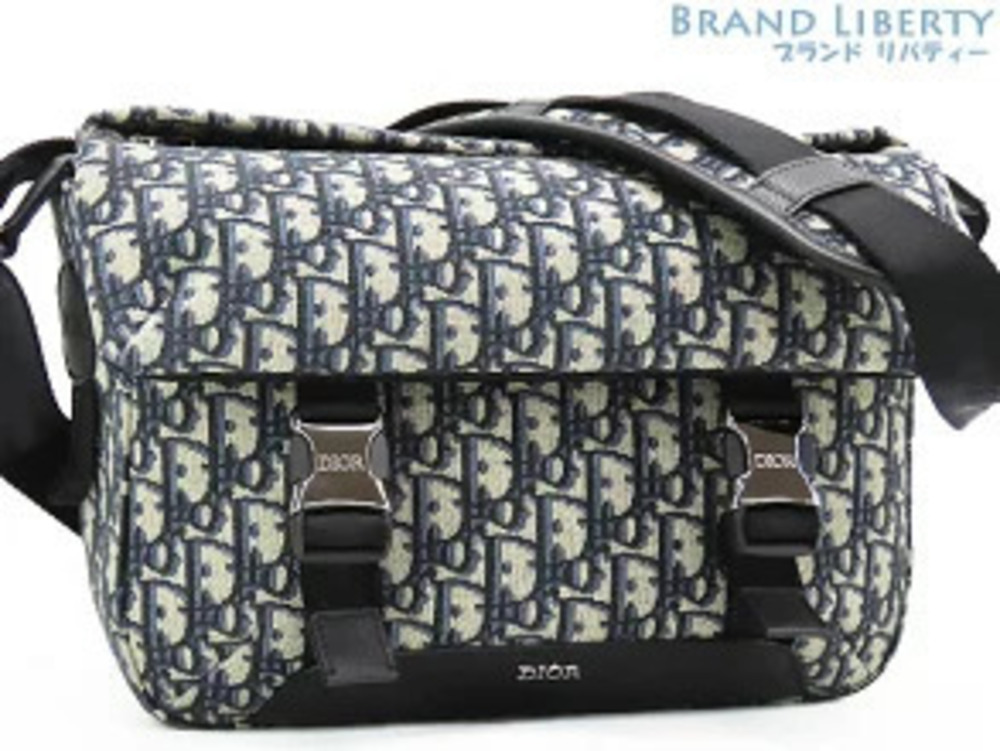 Christian Dior Trotter Oblique Jacquard Explorer Messenger Bag Crossbody